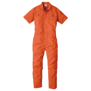 D-749 STRETCH CVC JUMPSUITS 12.オレンジ