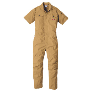 D-749 STRETCH CVC JUMPSUITS 14.カーキ