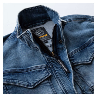 EVEN RIVER USD1107 STRECH DENIM JACKET 40.ソルティブルー