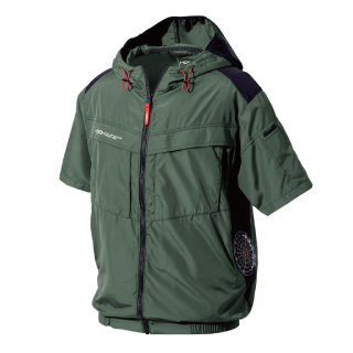 HOOH V8817 V8817 SIDE FAN JACKET / サイドファン半袖フードジャケット