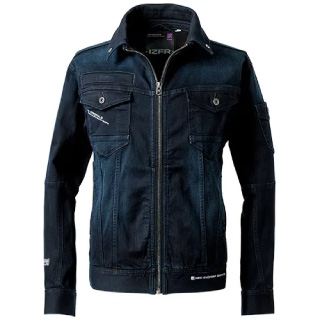 3D STRETCH DENIM WORK JACKET 12.ブラッカーインディゴ