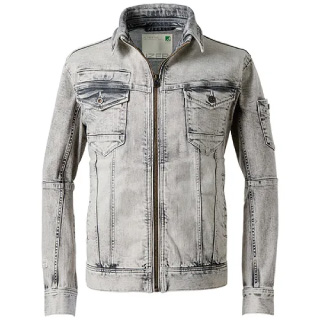 3D STRETCH DENIM WORK JACKET 51.ウェイバーグレー