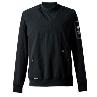 A.D.STRETCH NYLON HOODIE 05.ブラック