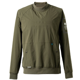 A.D.STRETCH NYLON HOODIE 22.ブラウンカーキ